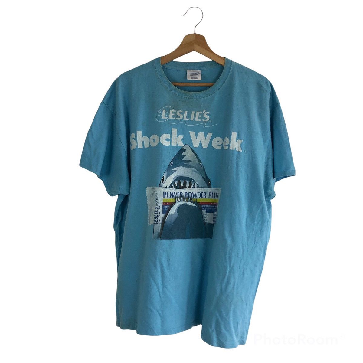 Vintage RARE MOVIE TEE SHARK SHOCK WEEK BIG LOGO Size US XL / EU 56 / 4 - 1 Thumbnail