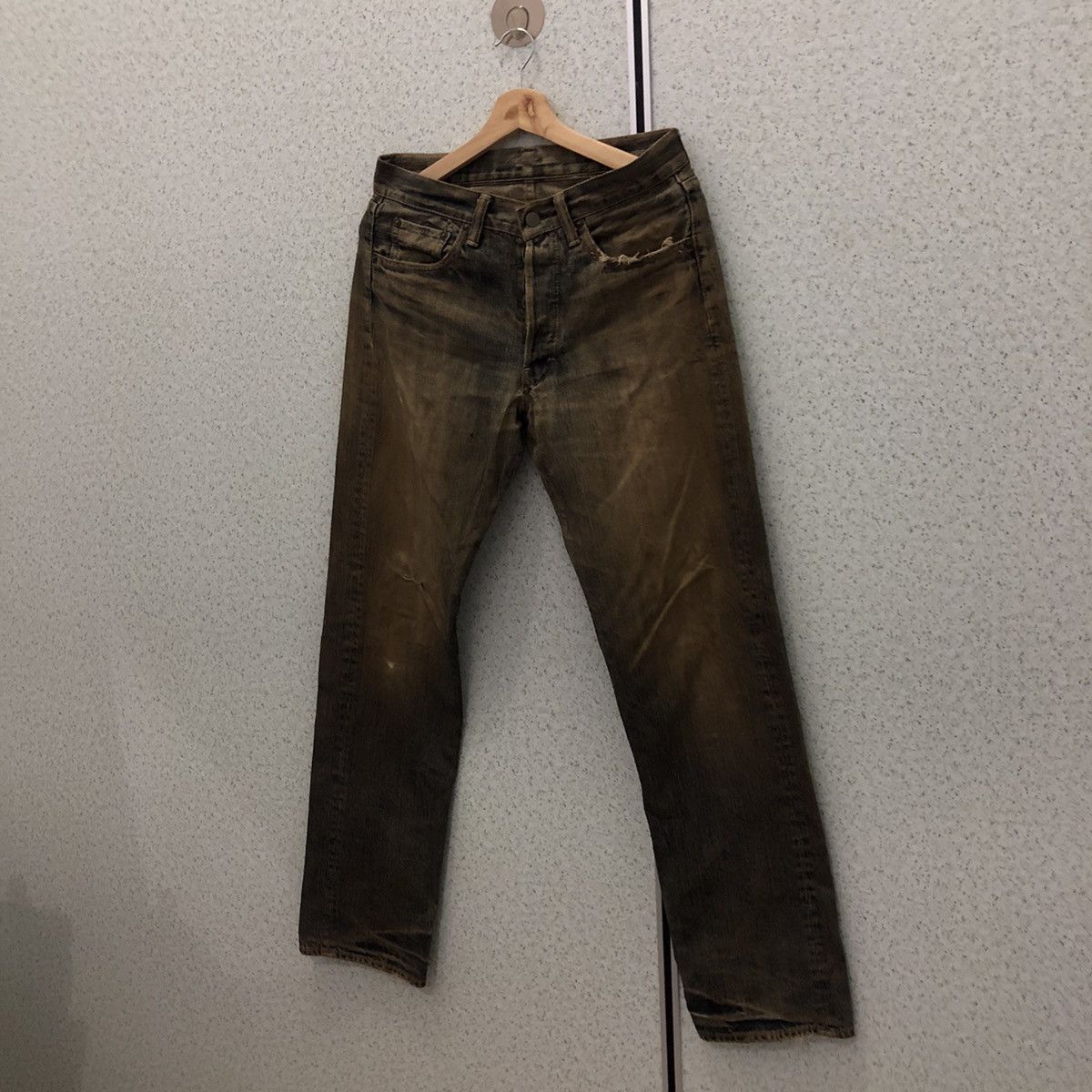 Japanese Brand SELVEDGES DENIM MEDIO QUADRO MADE IN JAPAN Size US 31 - 2 Thumbnail