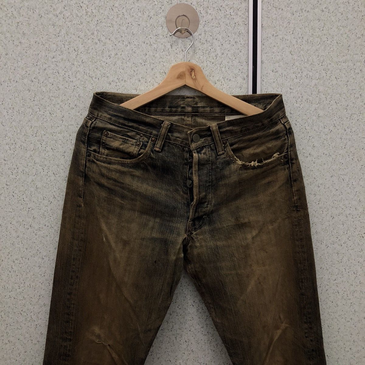Japanese Brand SELVEDGES DENIM MEDIO QUADRO MADE IN JAPAN Size US 31 - 3 Thumbnail