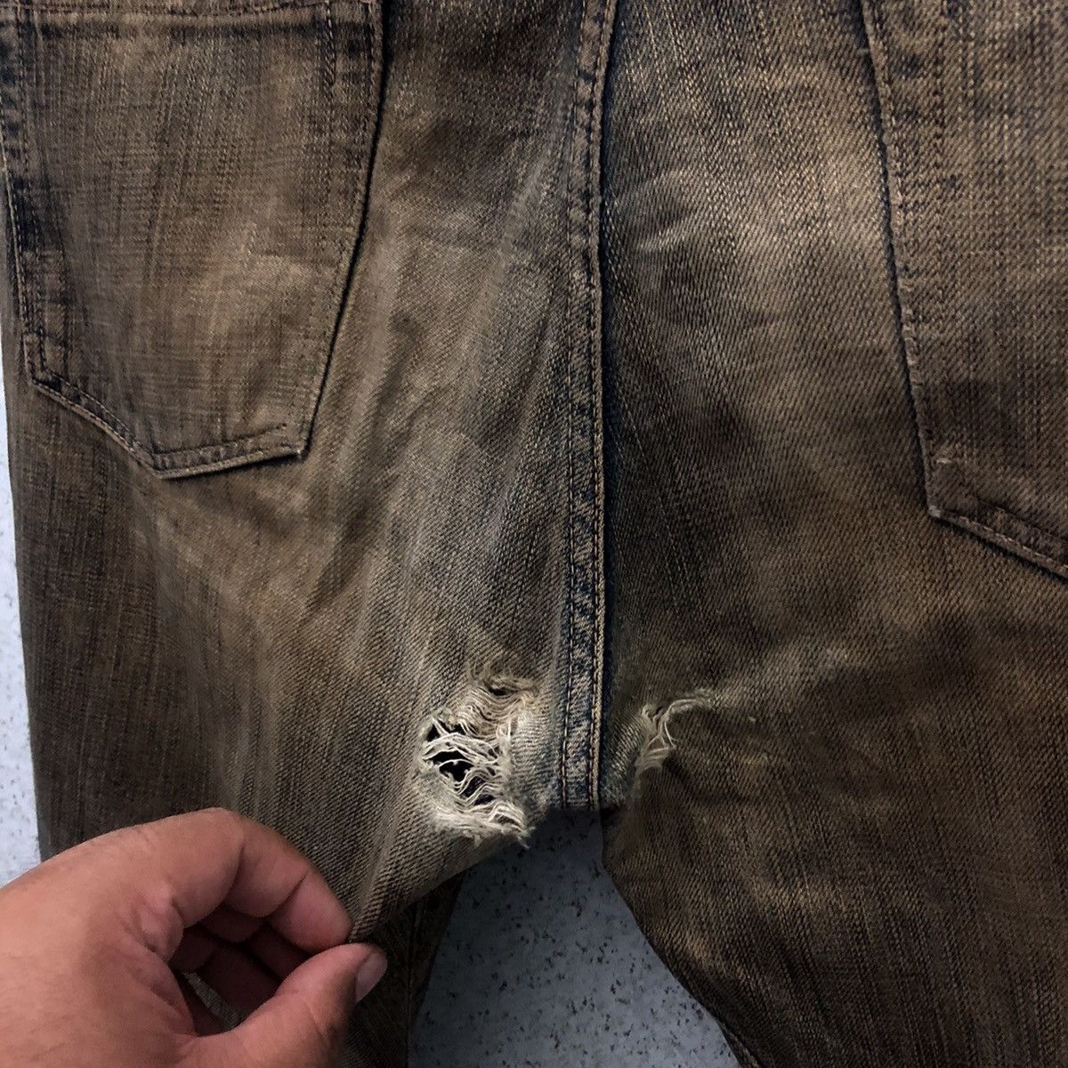Japanese Brand SELVEDGES DENIM MEDIO QUADRO MADE IN JAPAN Size US 31 - 12 Thumbnail