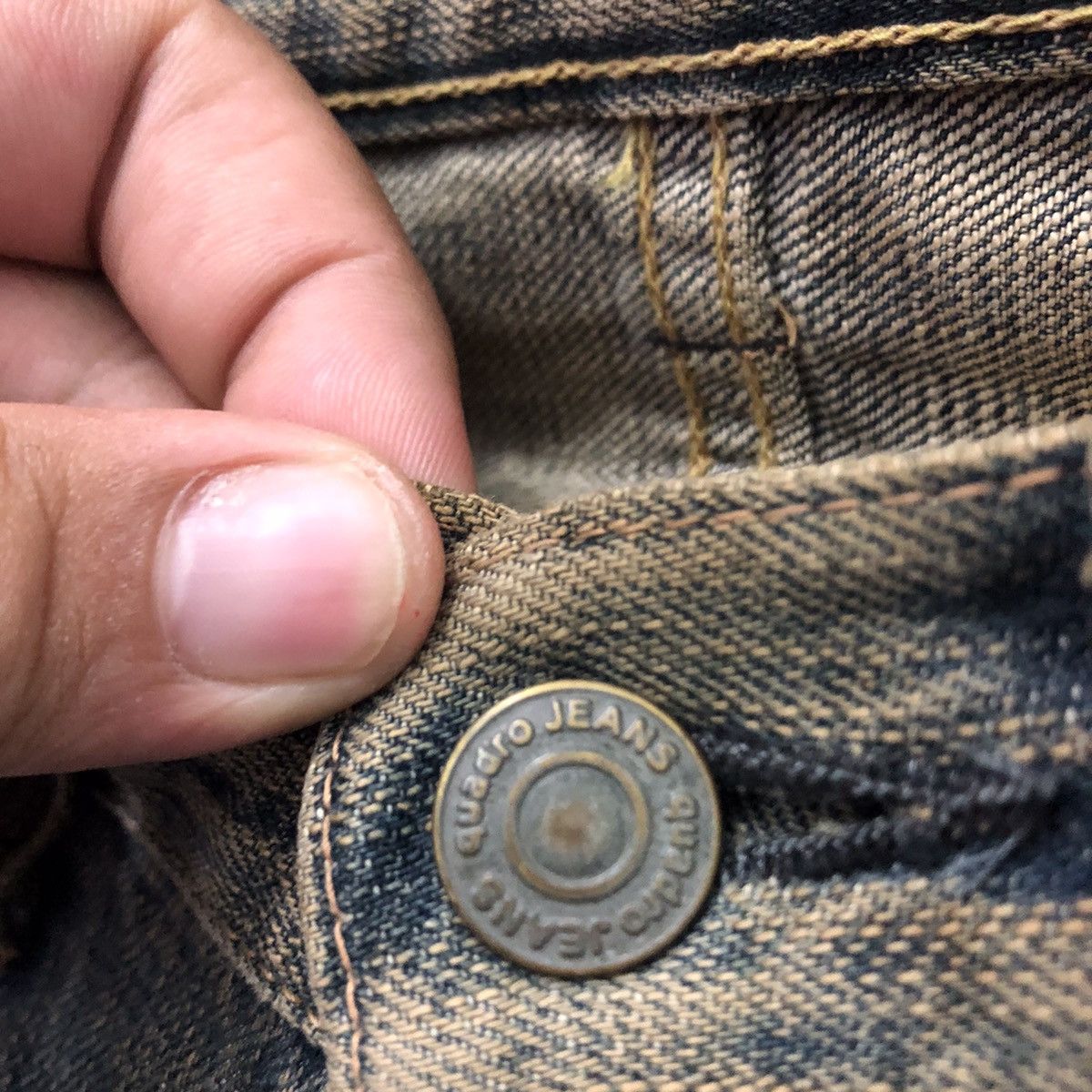 Japanese Brand SELVEDGES DENIM MEDIO QUADRO MADE IN JAPAN Size US 31 - 8 Thumbnail