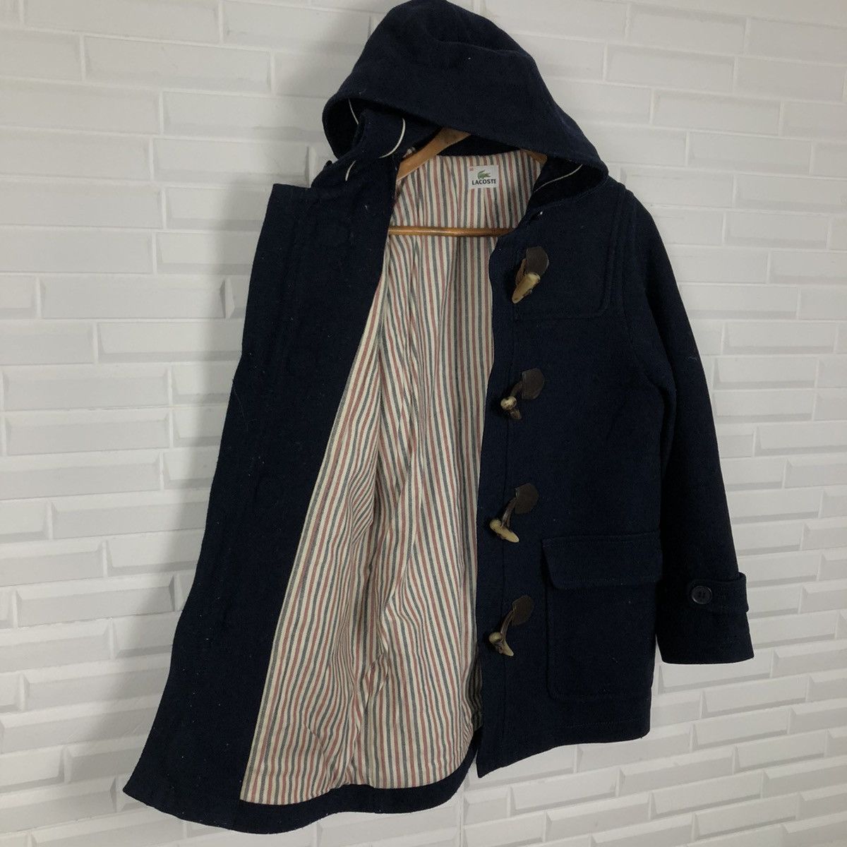 Japanese Brand WOOL DUFFLE JACKET LACOSTE RARE DESIGN Size US S / EU 44-46 / 1 - 10 Thumbnail