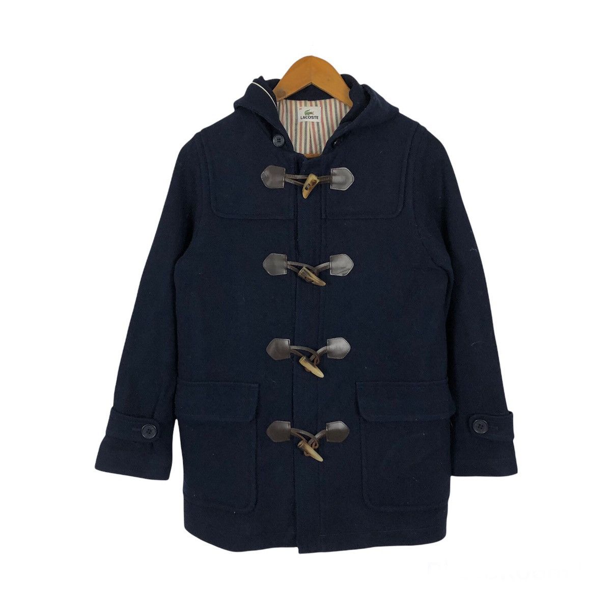 Japanese Brand WOOL DUFFLE JACKET LACOSTE RARE DESIGN Size US S / EU 44-46 / 1 - 1 Thumbnail