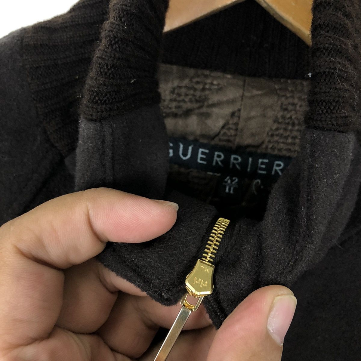 Japanese Brand LONG JACKET GUERRIERO MADE IN ITALY RIRI ZIPPER Size US M / EU 48-50 / 2 - 6 Thumbnail