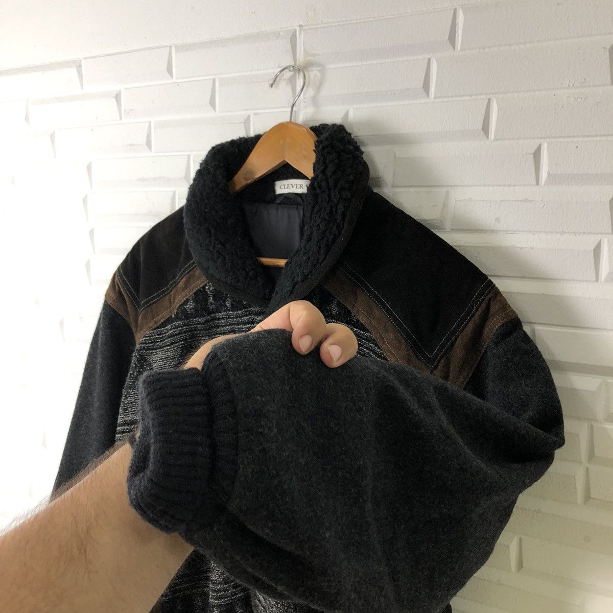 Japanese Brand VINTAGE SUIDE LEATHER JACKET CLEVER NAVAJO DESIGN Size US M / EU 48-50 / 2 - 7 Thumbnail