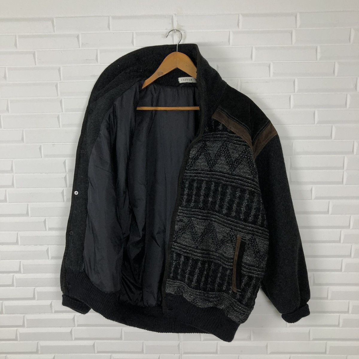Japanese Brand VINTAGE SUIDE LEATHER JACKET CLEVER NAVAJO DESIGN Size US M / EU 48-50 / 2 - 12 Thumbnail