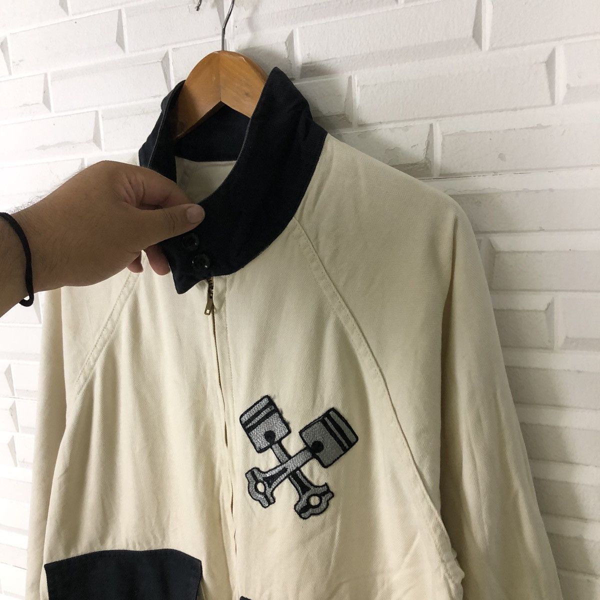 Japanese Brand VINTAGE ZIPPER JACKET ENGINEMOUNTING BIG LOGO STREETFASHION Size US L / EU 52-54 / 3 - 10 Thumbnail