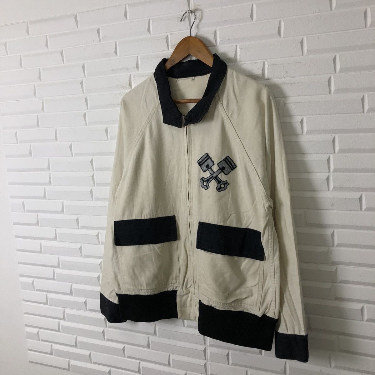 Japanese Brand VINTAGE ZIPPER JACKET ENGINEMOUNTING BIG LOGO STREETFASHION Size US L / EU 52-54 / 3 - 2 Thumbnail