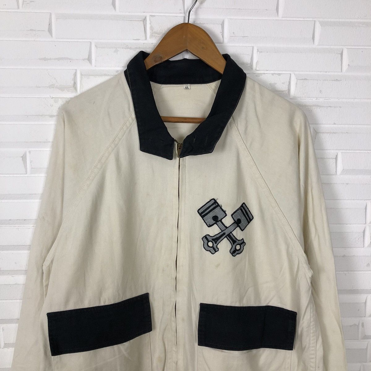 Japanese Brand VINTAGE ZIPPER JACKET ENGINEMOUNTING BIG LOGO STREETFASHION Size US L / EU 52-54 / 3 - 3 Thumbnail