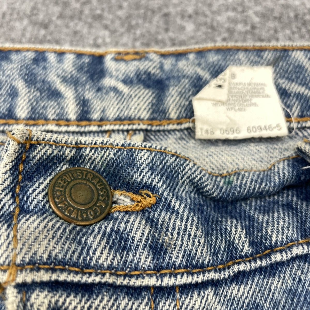 Levi's × Vintage Vintage Levi's 555 Light Blue Wash -wc138 Size US 37 - 6 Thumbnail