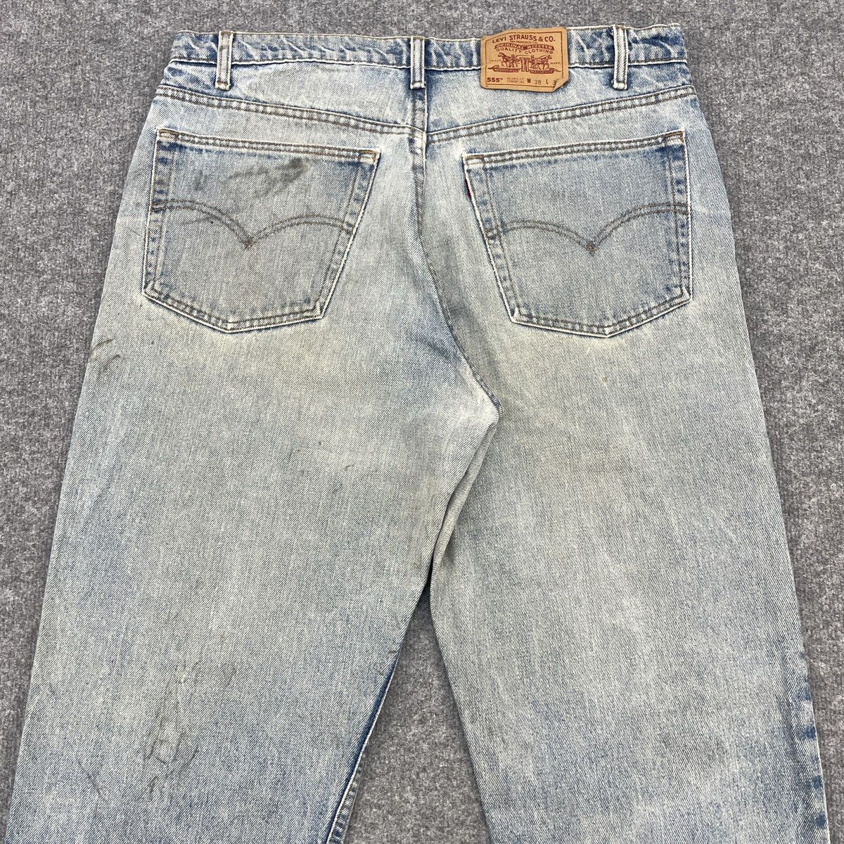 Levi's × Vintage Vintage Levi's 555 Light Blue Wash -wc138 Size US 37 - 4 Thumbnail