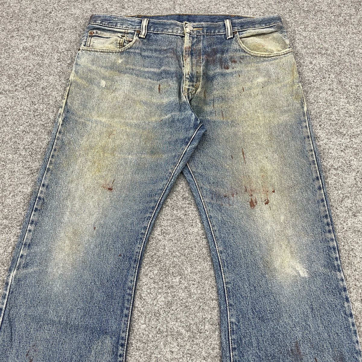 Levi's Vintage Levi's 517 Painted Faded Jeans -wc137 Size US 37 - 4 Thumbnail