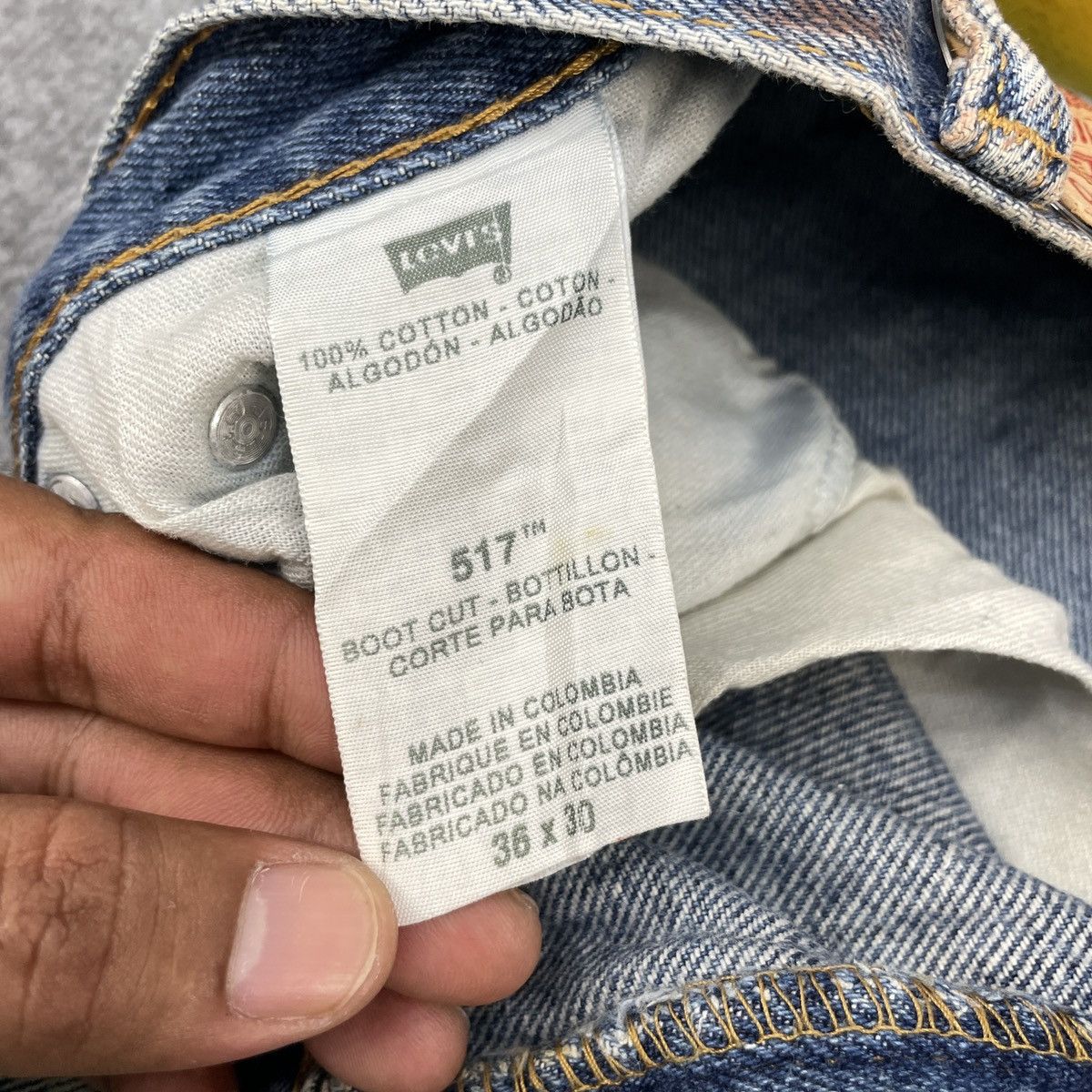 Levi's Vintage Levi's 517 Painted Faded Jeans -wc137 Size US 37 - 7 Thumbnail