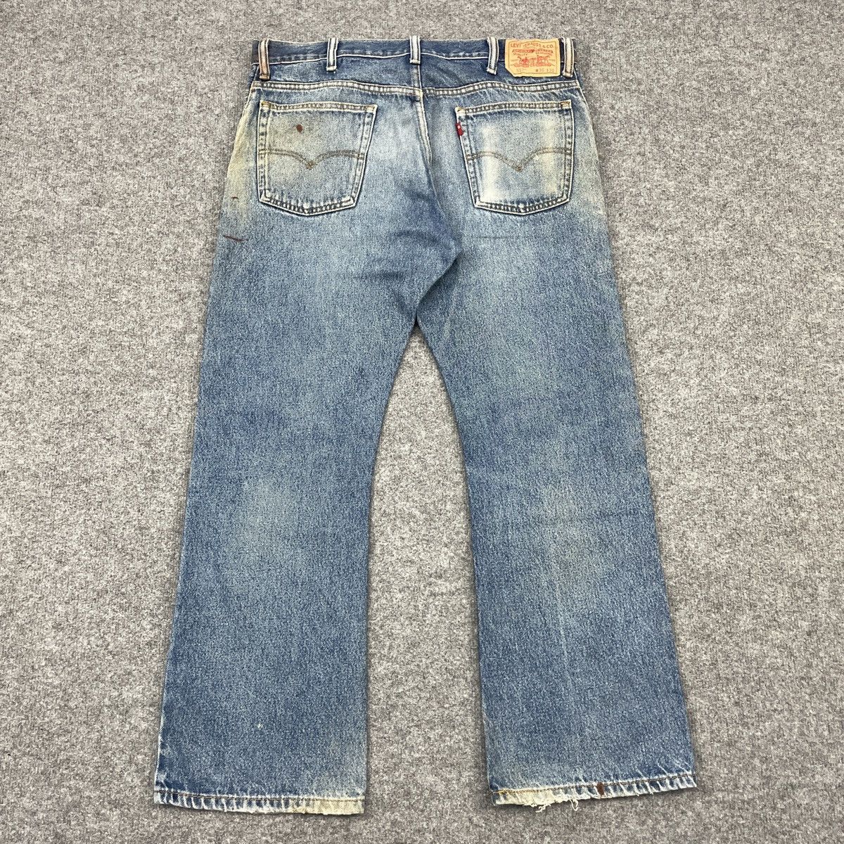 Levi's Vintage Levi's 517 Painted Faded Jeans -wc137 Size US 37 - 2 Thumbnail