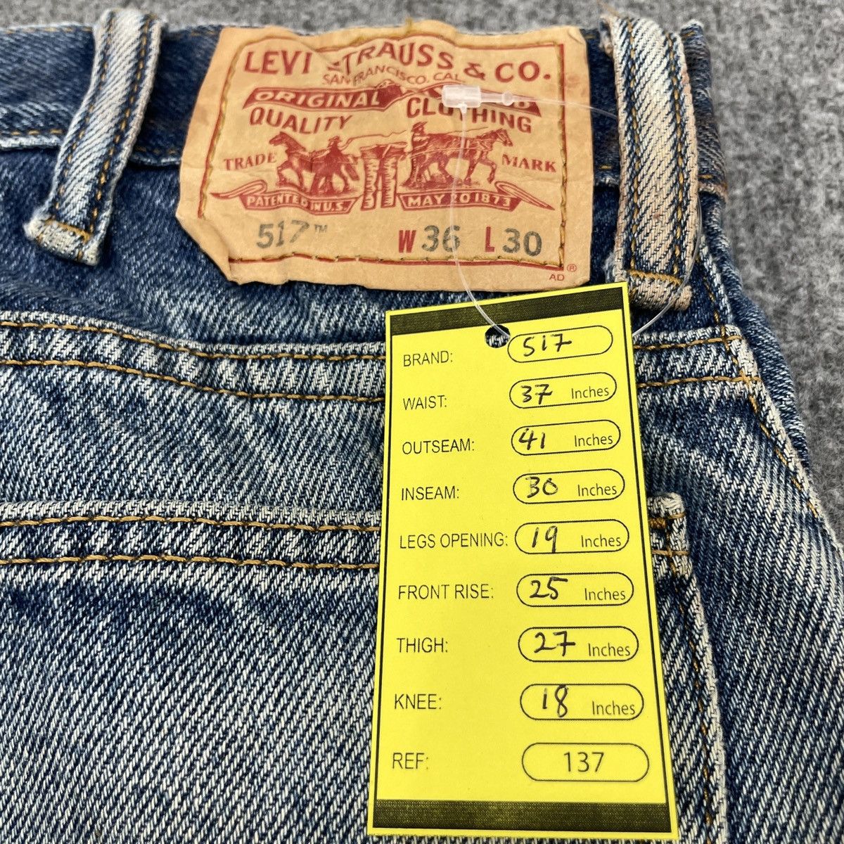 Levi's Vintage Levi's 517 Painted Faded Jeans -wc137 Size US 37 - 14 Thumbnail