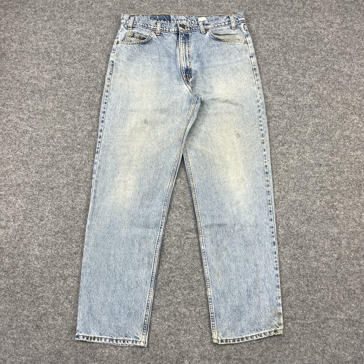 Levi's × Vintage Vinatge Levi's 550 Light Wash Orentag Faded Jeans -wc134 Size US 35 - 1 Thumbnail