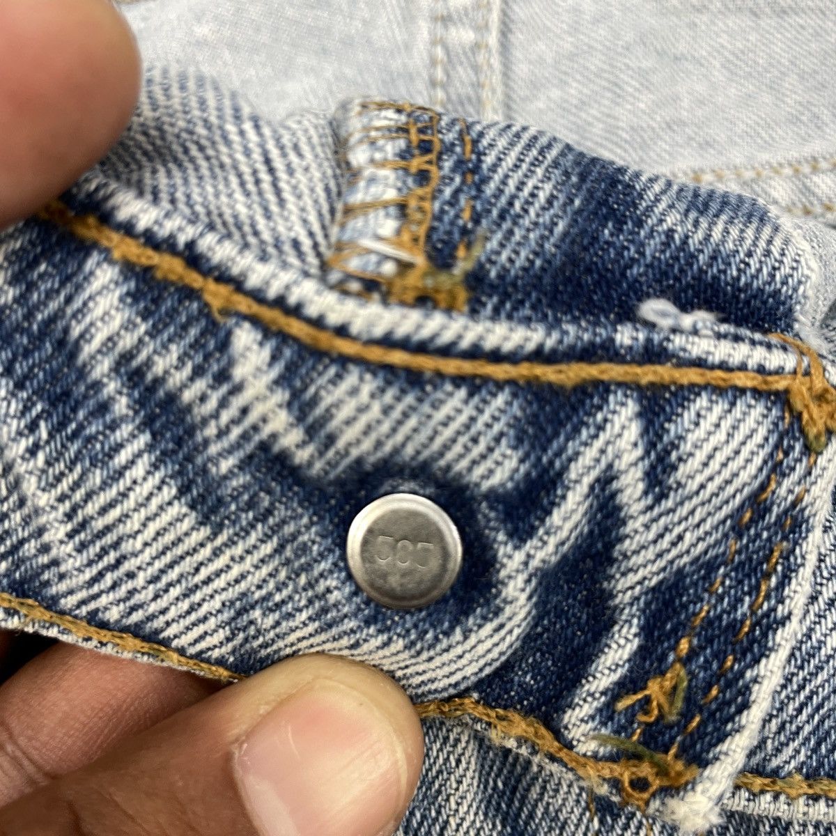 Levi's × Vintage Vinatge Levi's 550 Light Wash Orentag Faded Jeans -wc134 Size US 35 - 4 Thumbnail