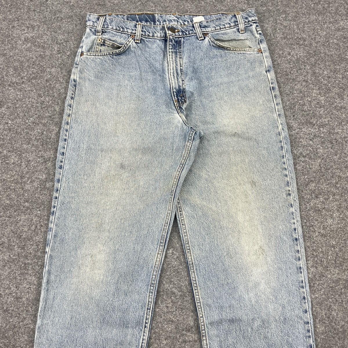 Levi's × Vintage Vinatge Levi's 550 Light Wash Orentag Faded Jeans -wc134 Size US 35 - 3 Thumbnail