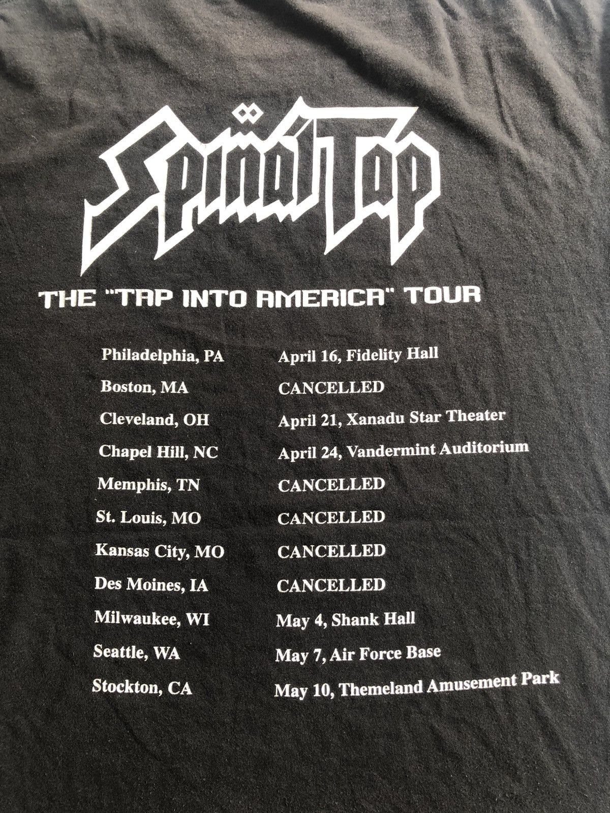 Band Tees × Vintage Vintage Spiral Tap America Tour t shirt Size US L / EU 52-54 / 3 - 6 Thumbnail