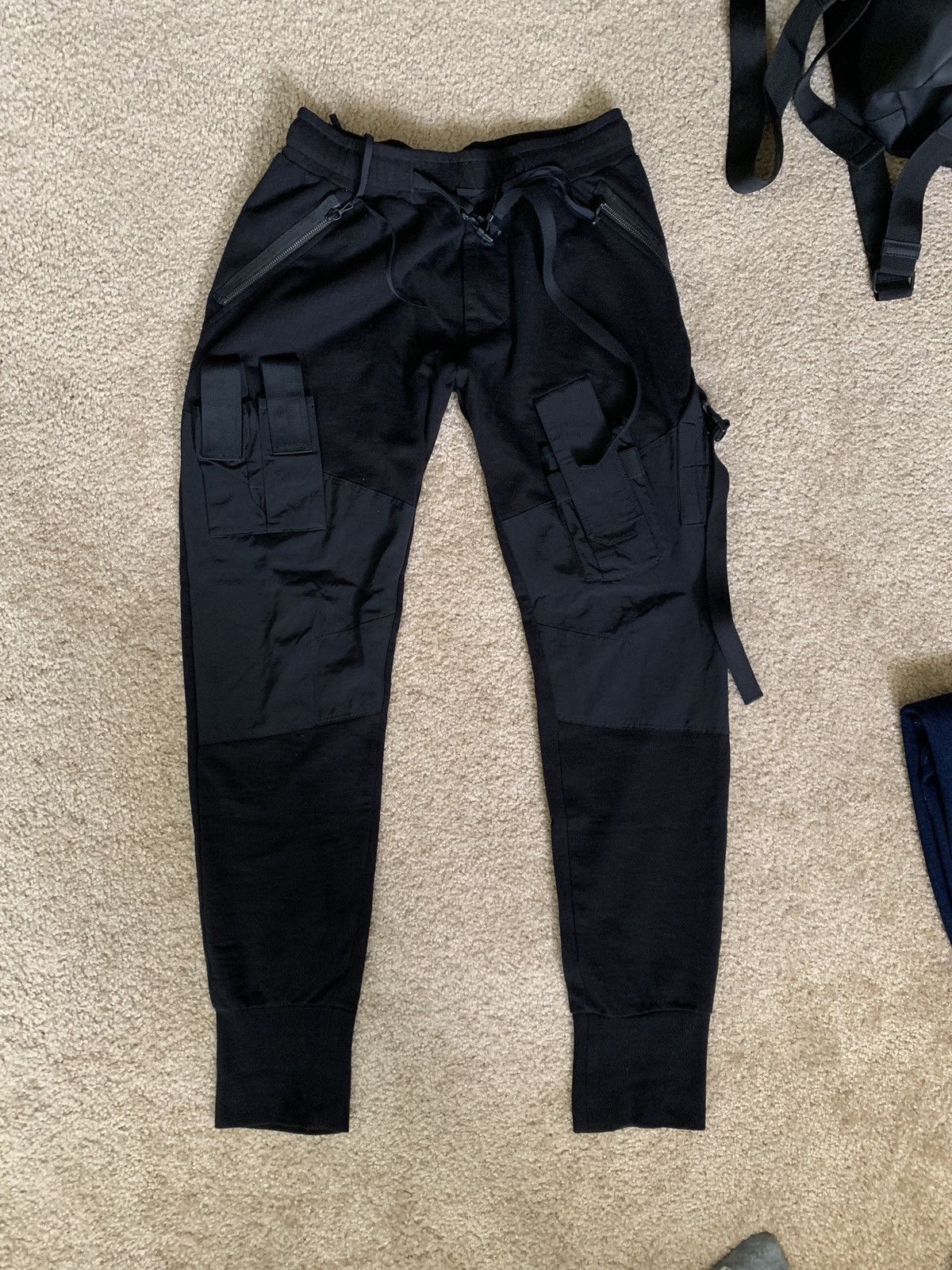 Julius Julius Black Cargo Gas Mask Pants | Grailed