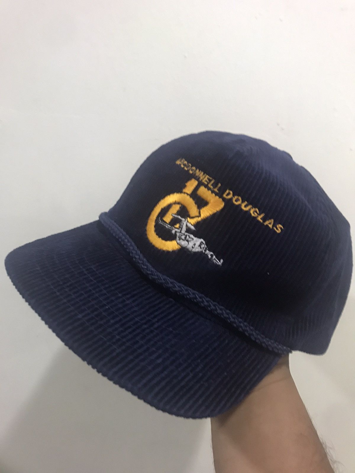 Vintage VTG Mcdonnell Douglas Boieng C17 Corduroy Hat Size ONE SIZE - 2 Thumbnail