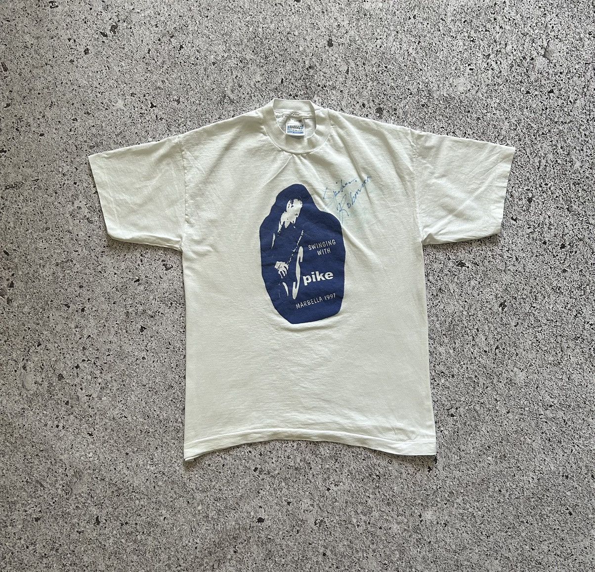 Band Tees × Vintage Vintage Swinging With Spike Robinson Marbella 1997 T-Shirt Size US L / EU 52-54 / 3 - 1 Thumbnail