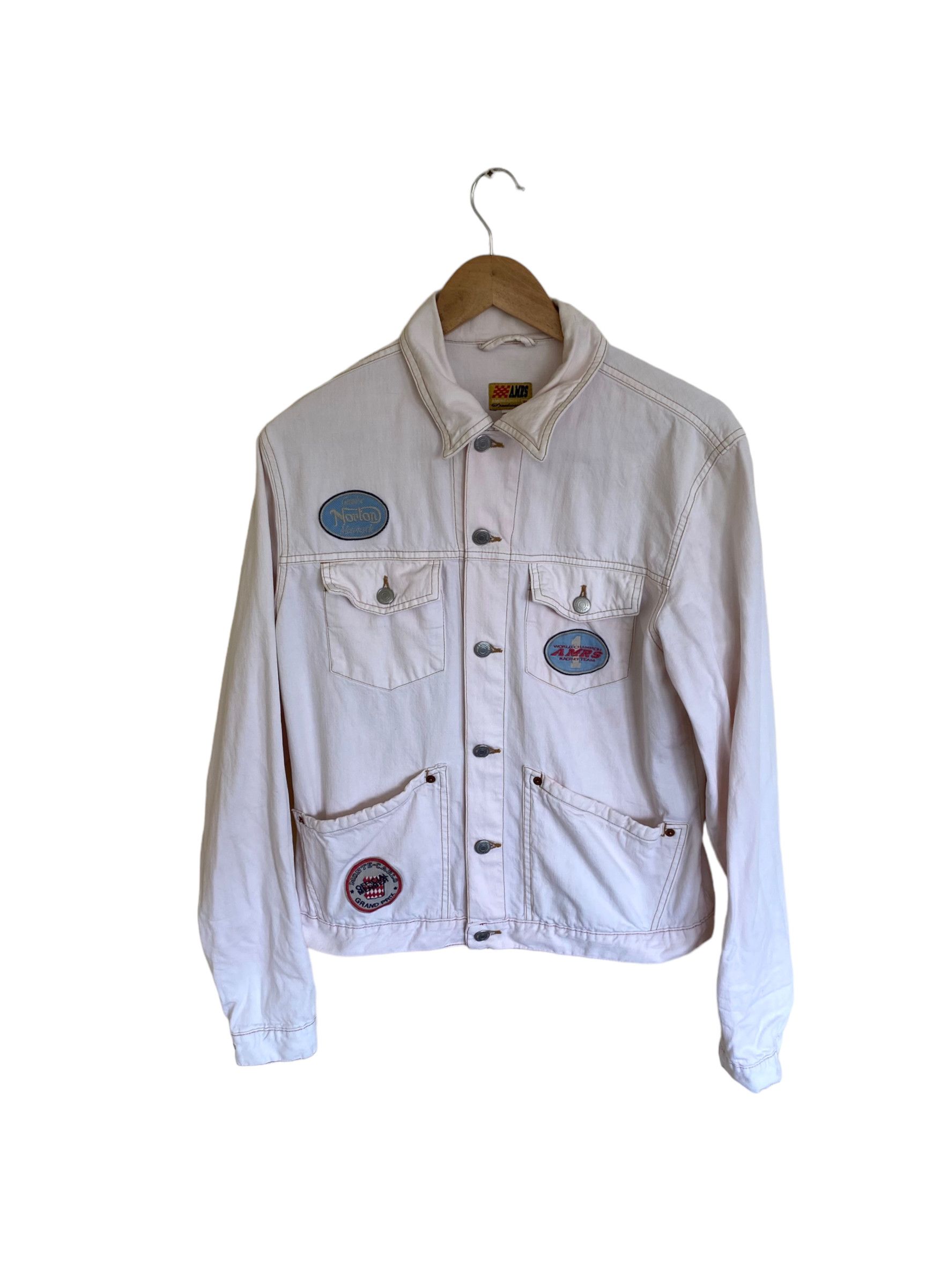 NASCAR × Norton AMRS Speedway Norton Motorcycles denim jacket Size US L / EU 52-54 / 3 - 1 Thumbnail