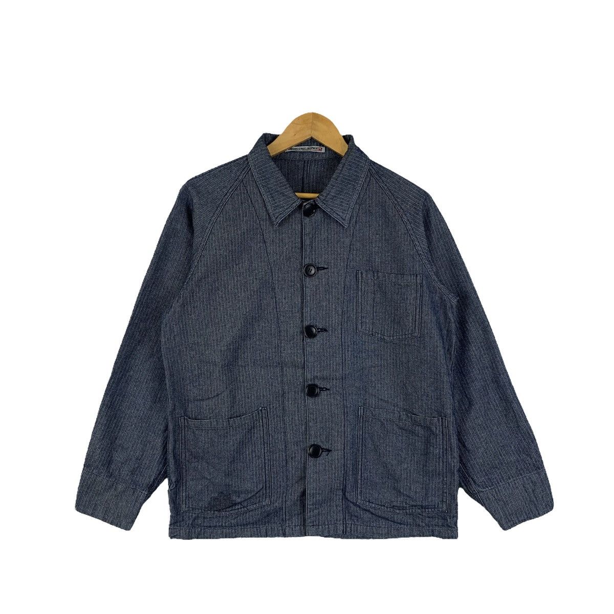 Japanese Brand × Vintage Vintage ONBOARD Denim Division Fully Button Denim Jacket Size US M / EU 48-50 / 2 - 1 Thumbnail