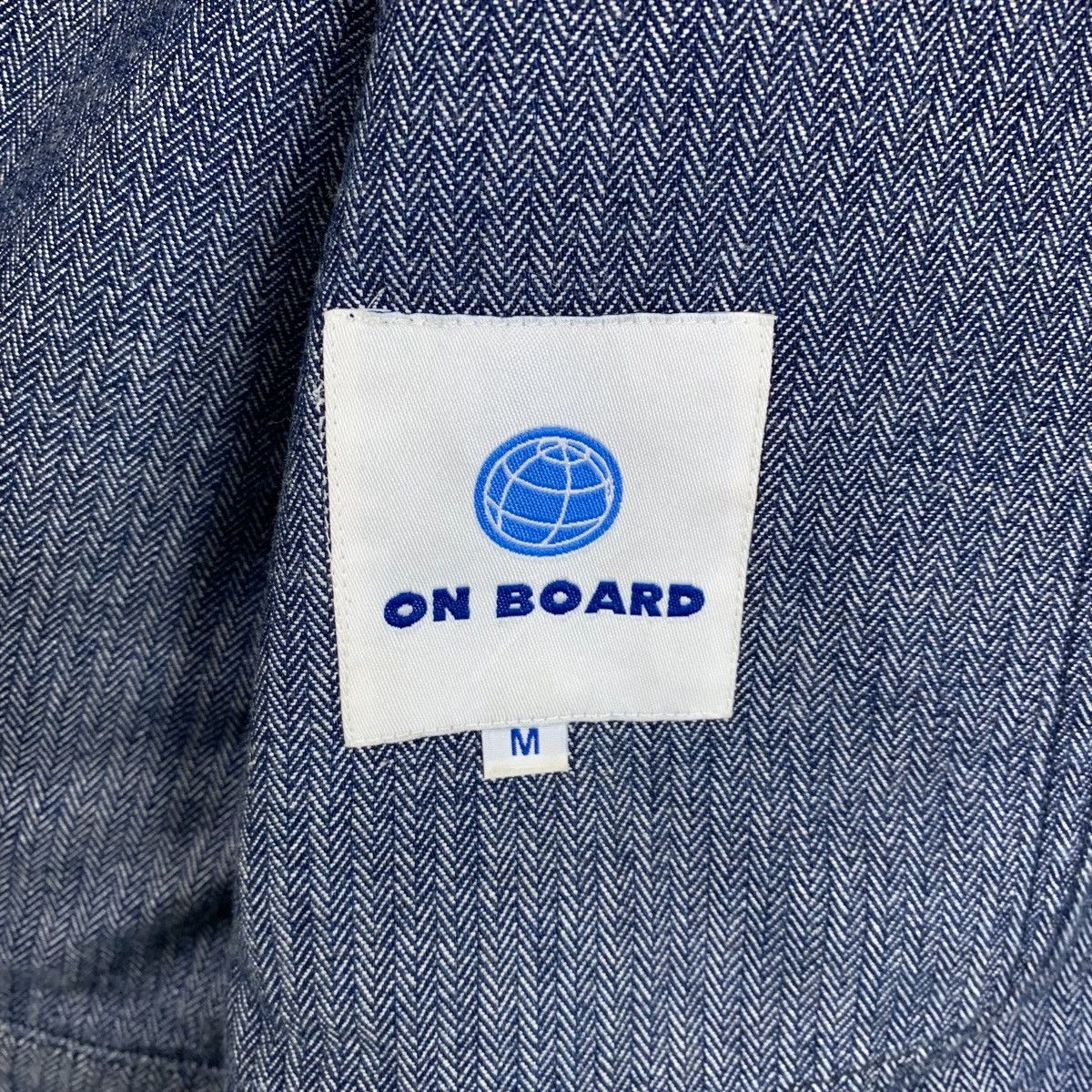 Japanese Brand × Vintage Vintage ONBOARD Denim Division Fully Button Denim Jacket Size US M / EU 48-50 / 2 - 7 Thumbnail