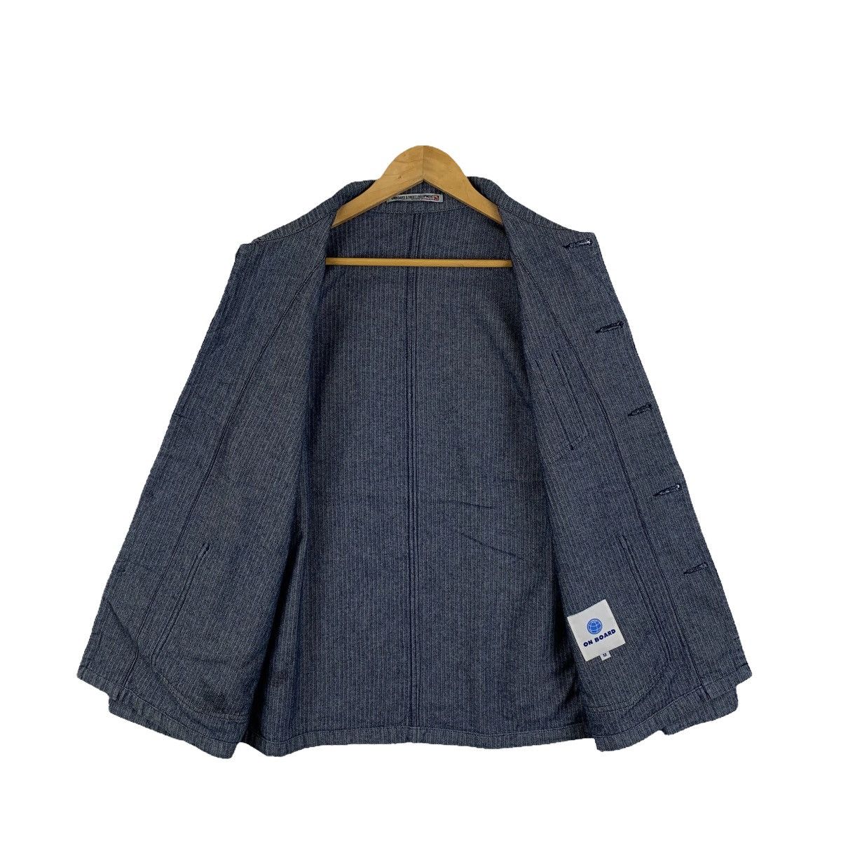 Japanese Brand × Vintage Vintage ONBOARD Denim Division Fully Button Denim Jacket Size US M / EU 48-50 / 2 - 3 Thumbnail