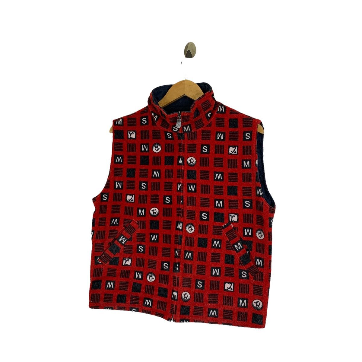 Grand Slam × Vintage Vintage Grandslam Munsingwear Zipper Reversible Vests Jacket Size US L / EU 52-54 / 3 - 5 Thumbnail