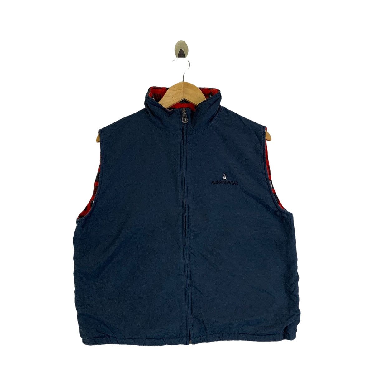 Grand Slam × Vintage Vintage Grandslam Munsingwear Zipper Reversible Vests Jacket Size US L / EU 52-54 / 3 - 2 Thumbnail