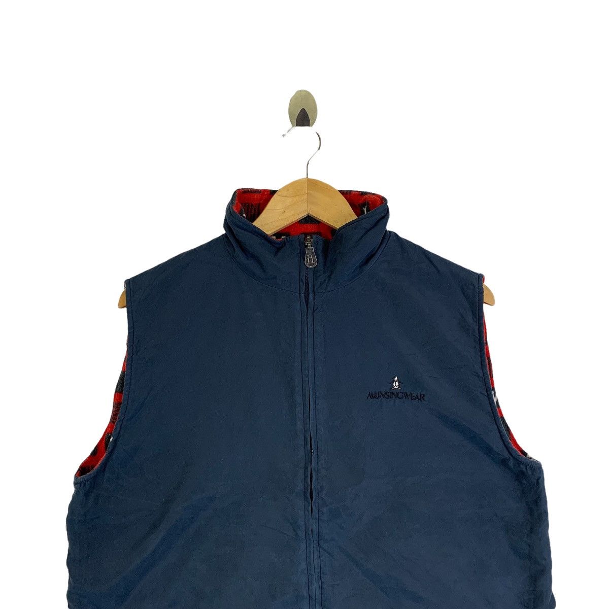Grand Slam × Vintage Vintage Grandslam Munsingwear Zipper Reversible Vests Jacket Size US L / EU 52-54 / 3 - 8 Thumbnail