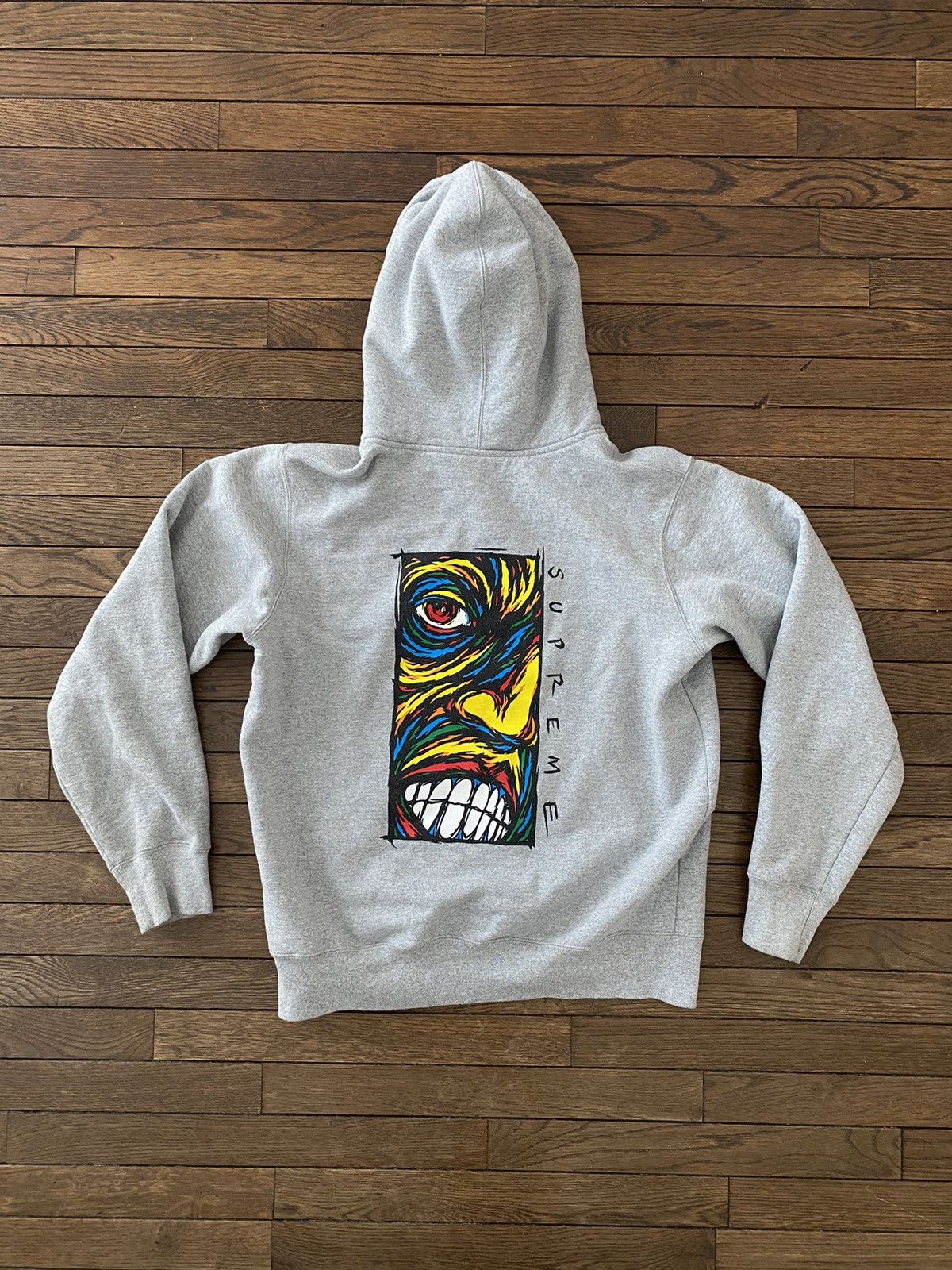 Supreme Supreme Disturbed Portrait Face Grey Zip Hoodie Medium M Size US M / EU 48-50 / 2 - 1 Preview