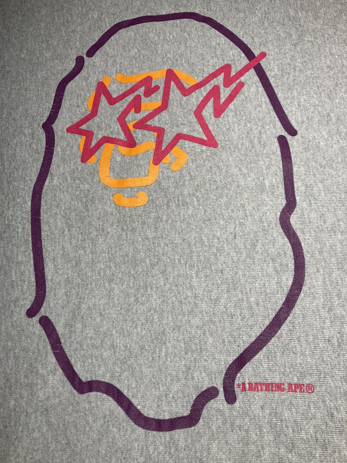Bape 2007 Bape Sta Logo Ape Pink Gray Eyes Sweatshirt Large Nigo Size US L / EU 52-54 / 3 - 2 Thumbnail