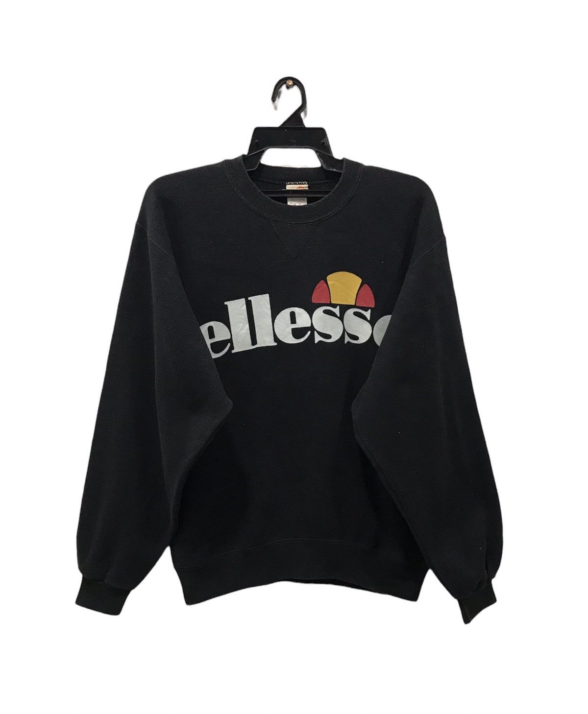 image of Ellesse Big Logo Sweatshirt in Black, Men's (Size Small)