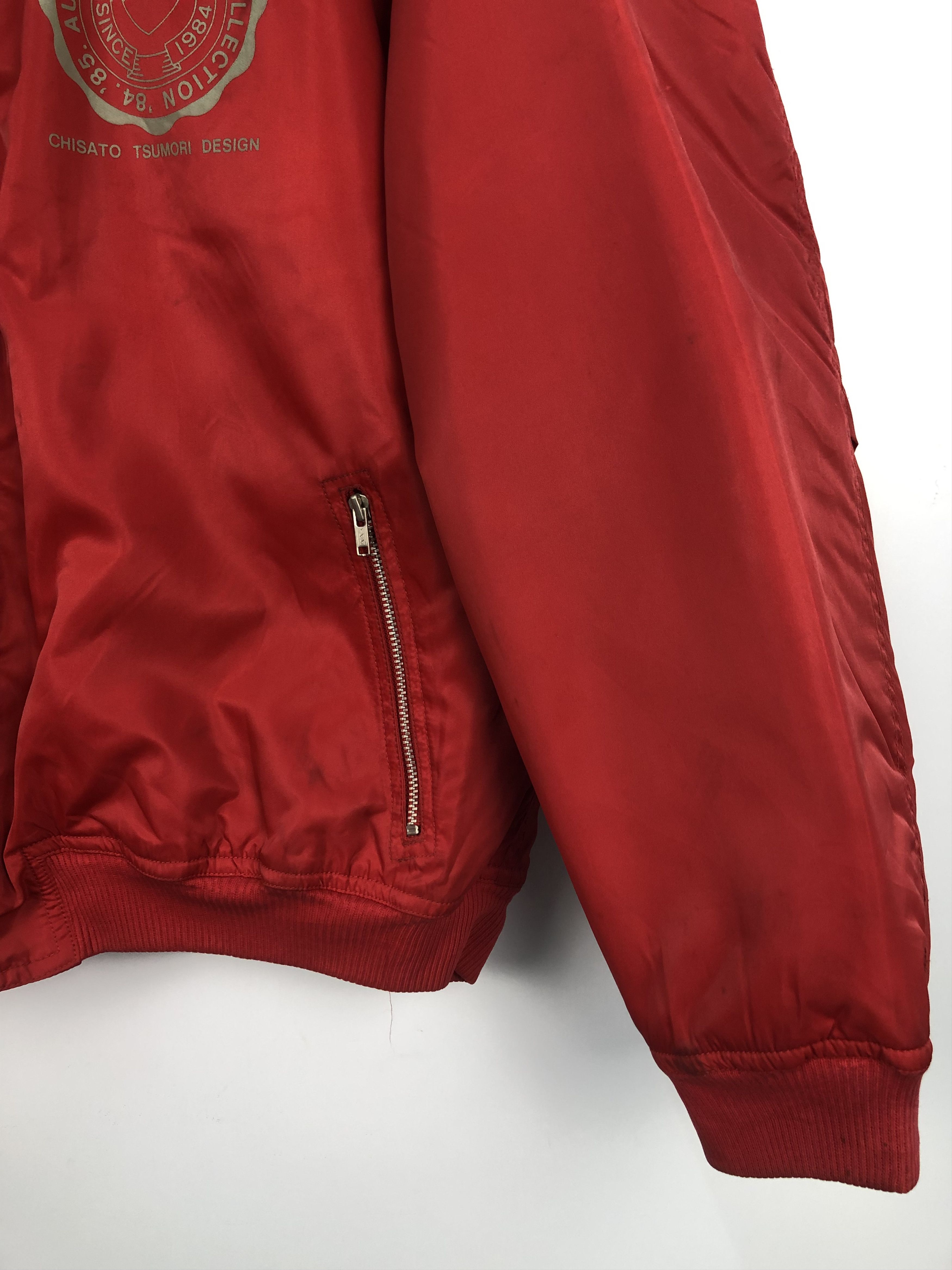 Issey Miyake × Tsumori Chisato × Vintage Grail Issey Miyake Chisato Tsumori Red Bomber Jacket Size US S / EU 44-46 / 1 - 6 Thumbnail