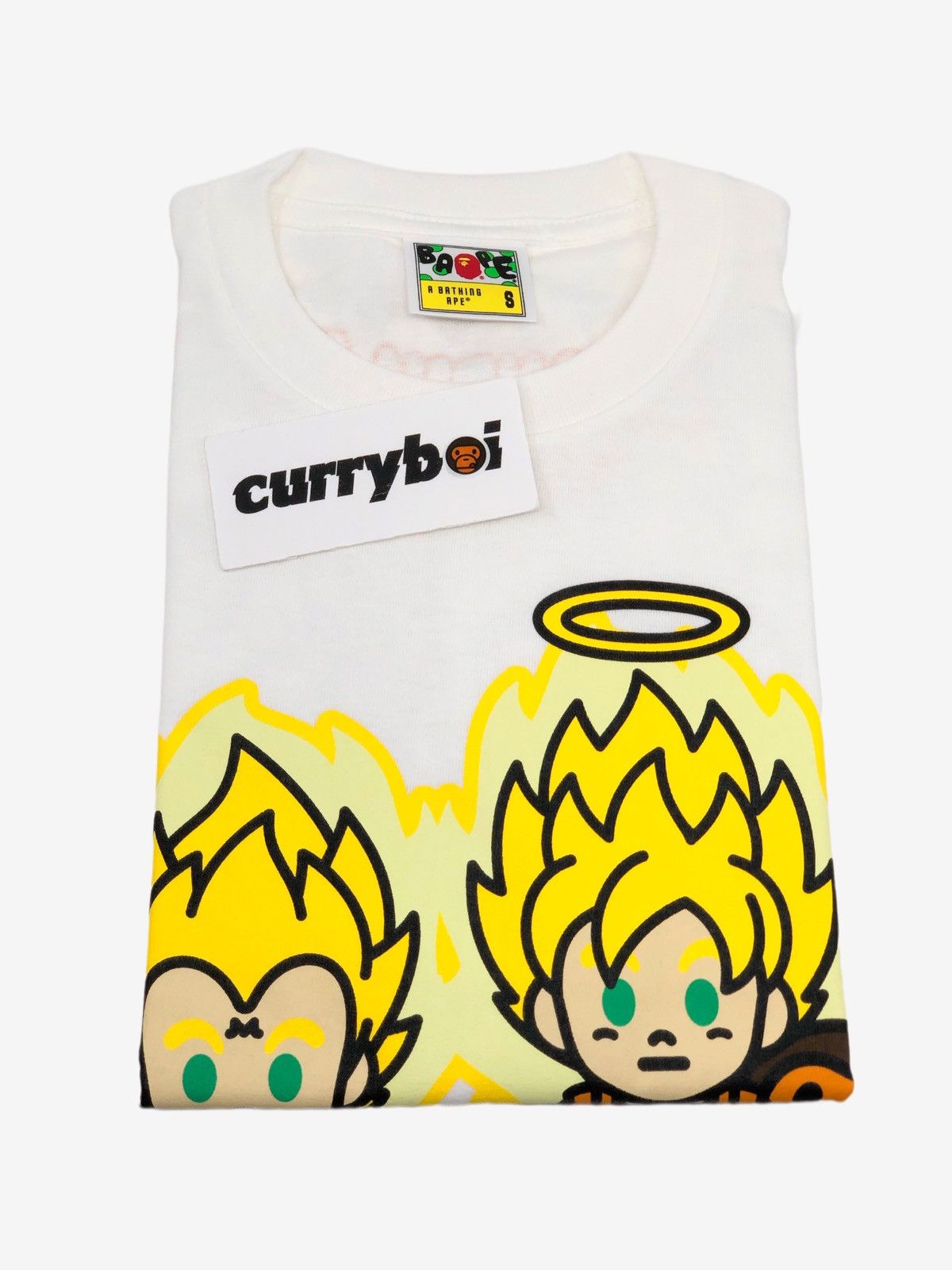 Bape Dragon Ball Z Super Saiyan Vegeta & Son Goku Baby Milo Tee Size US S / EU 44-46 / 1 - 4 Thumbnail