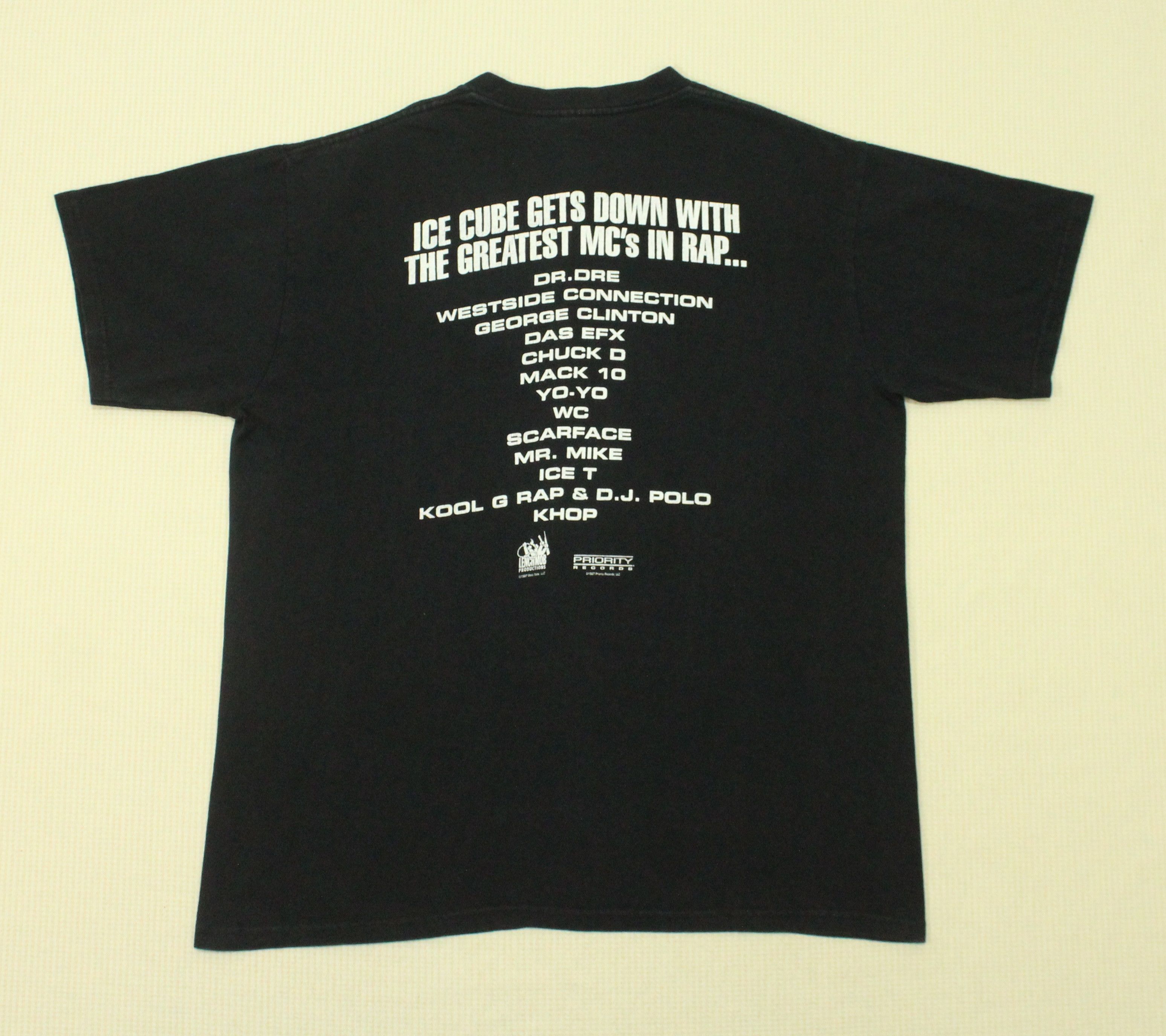 Rap Tees Vintage 90s ICE CUBE T Shirt Size US XL / EU 56 / 4 - 7 Thumbnail