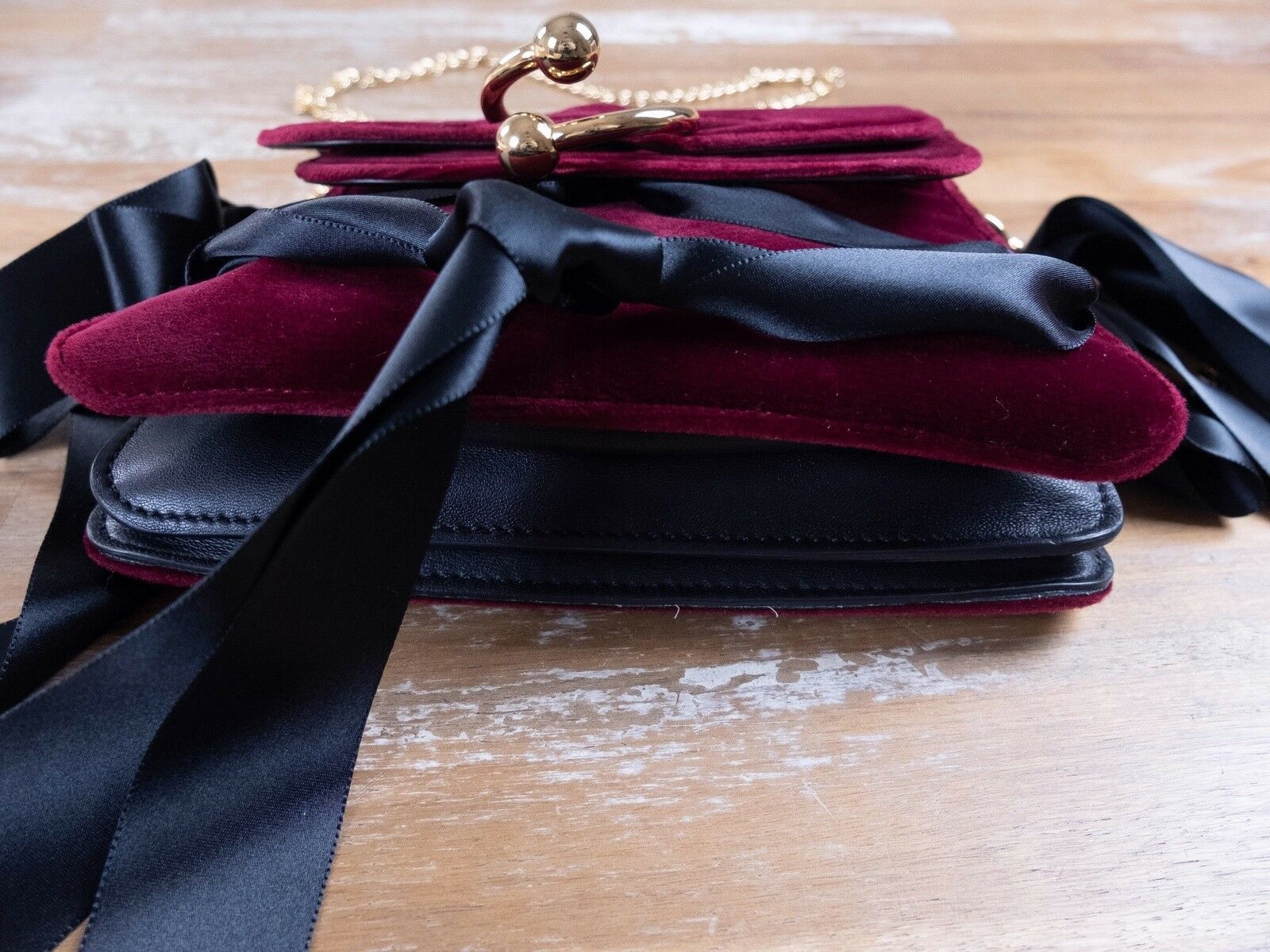 JW Anderson JW ANDERSON mini velvet Pierce ribbon shoulder bag Size ONE SIZE - 7 Thumbnail