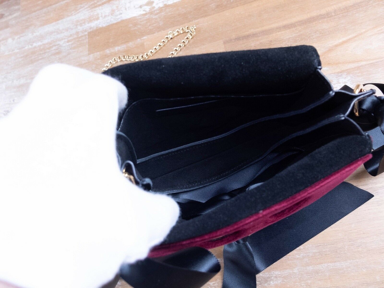 JW Anderson JW ANDERSON mini velvet Pierce ribbon shoulder bag Size ONE SIZE - 9 Thumbnail