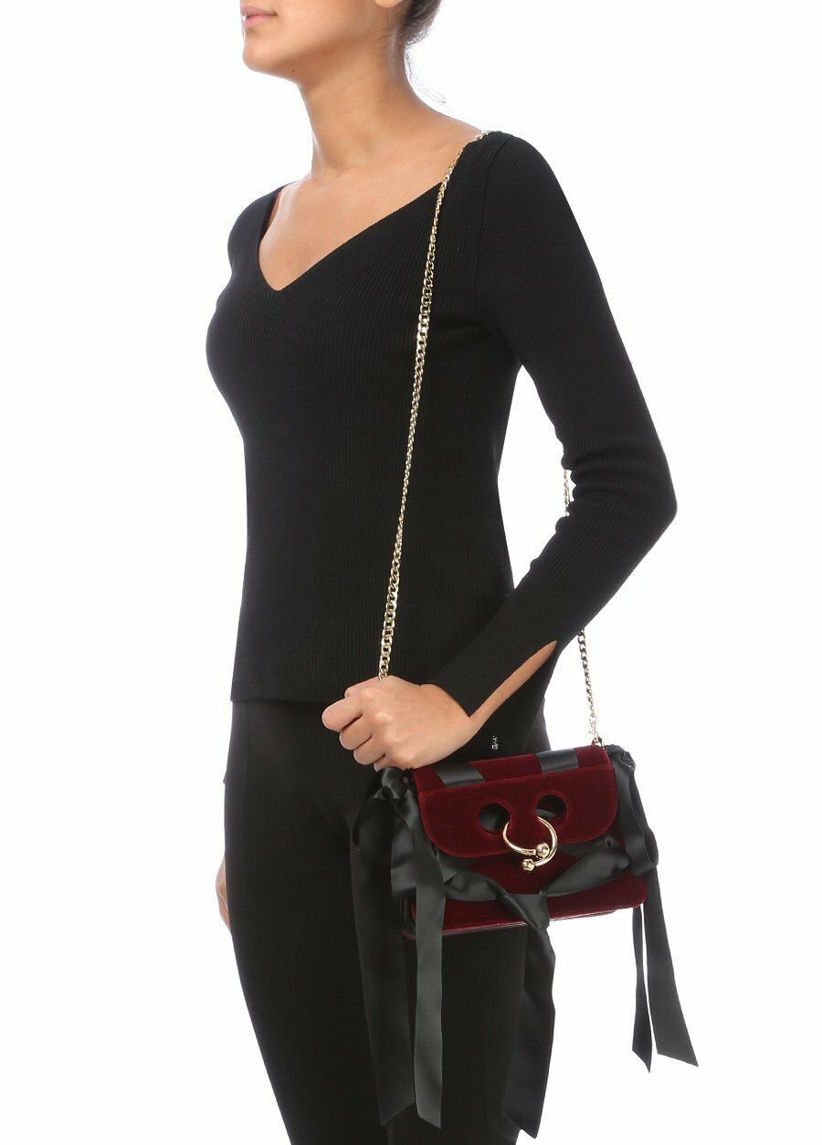 JW Anderson JW ANDERSON mini velvet Pierce ribbon shoulder bag Size ONE SIZE - 2 Thumbnail