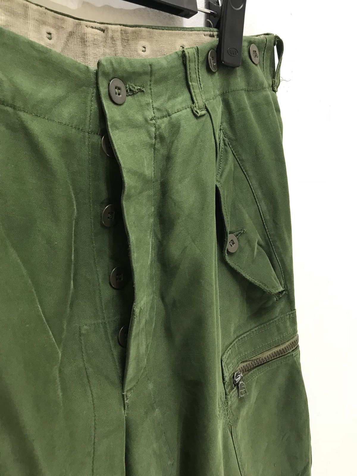 Vintage 🛩European Military Cargo Pant Vintage Bondage Zipper Size US 29 - 15 Thumbnail