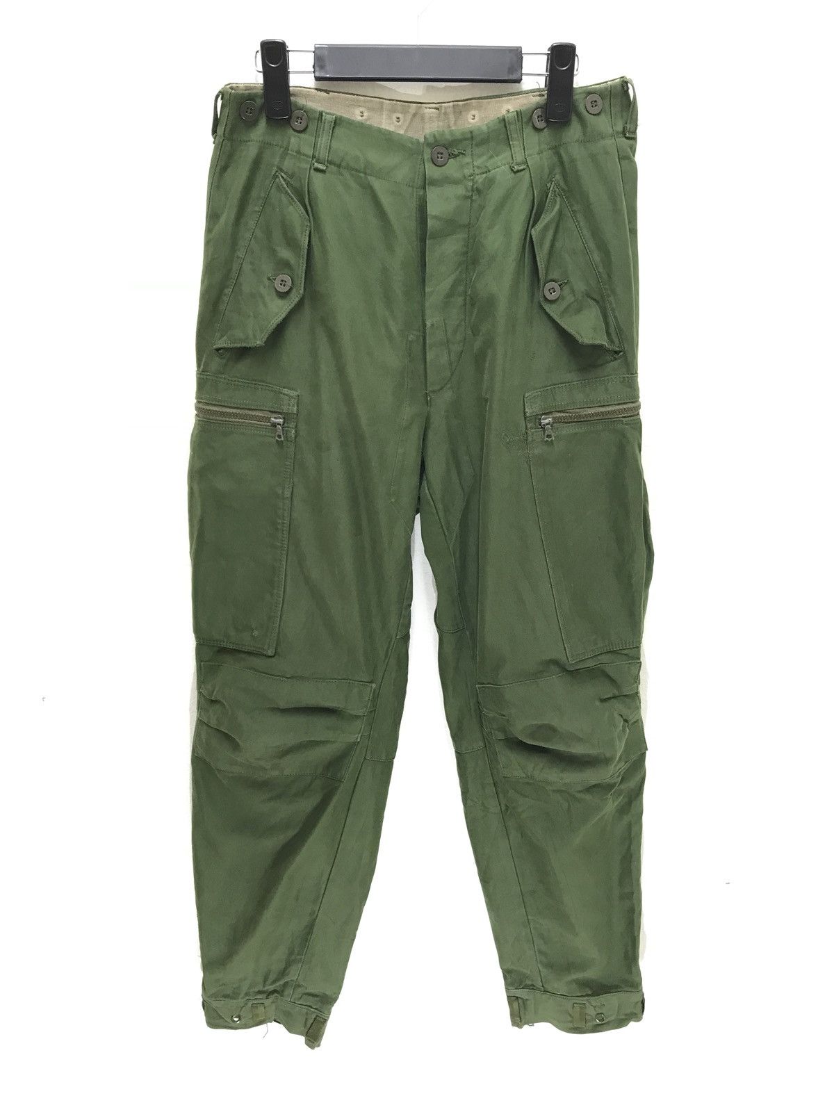 Vintage 🛩European Military Cargo Pant Vintage Bondage Zipper Size US 29 - 6 Thumbnail