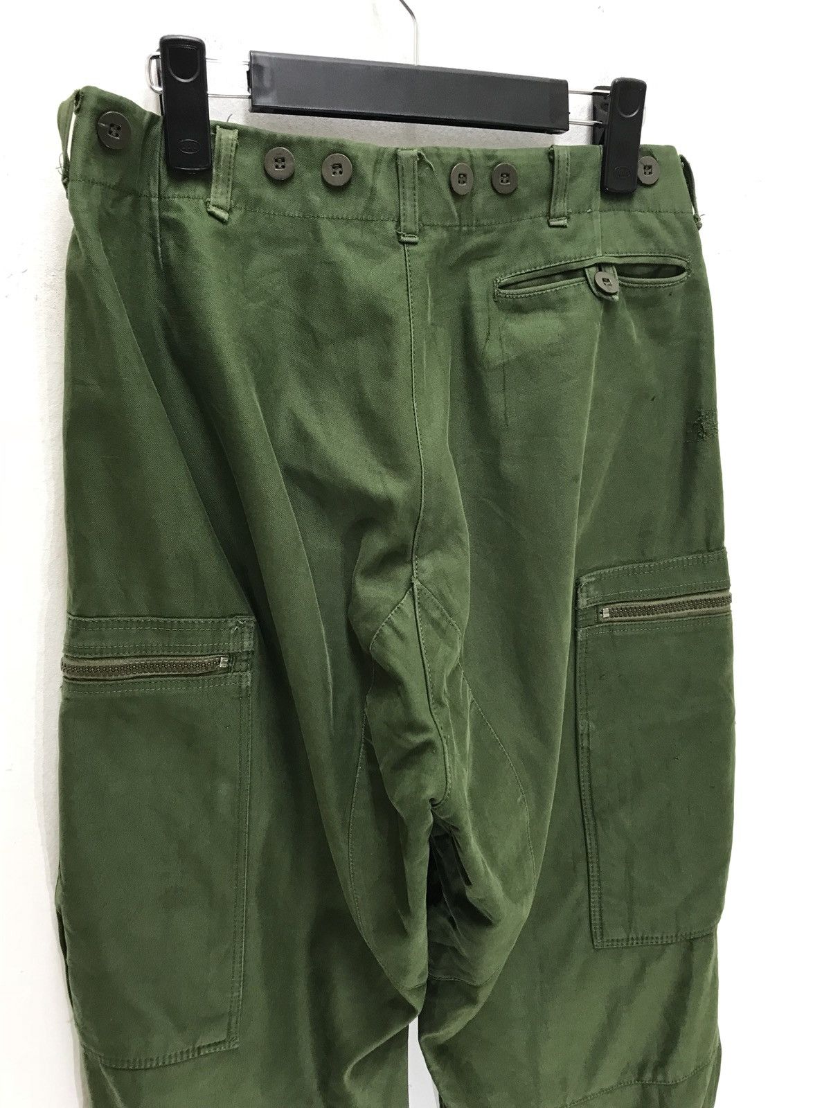 Vintage 🛩European Military Cargo Pant Vintage Bondage Zipper Size US 29 - 4 Thumbnail