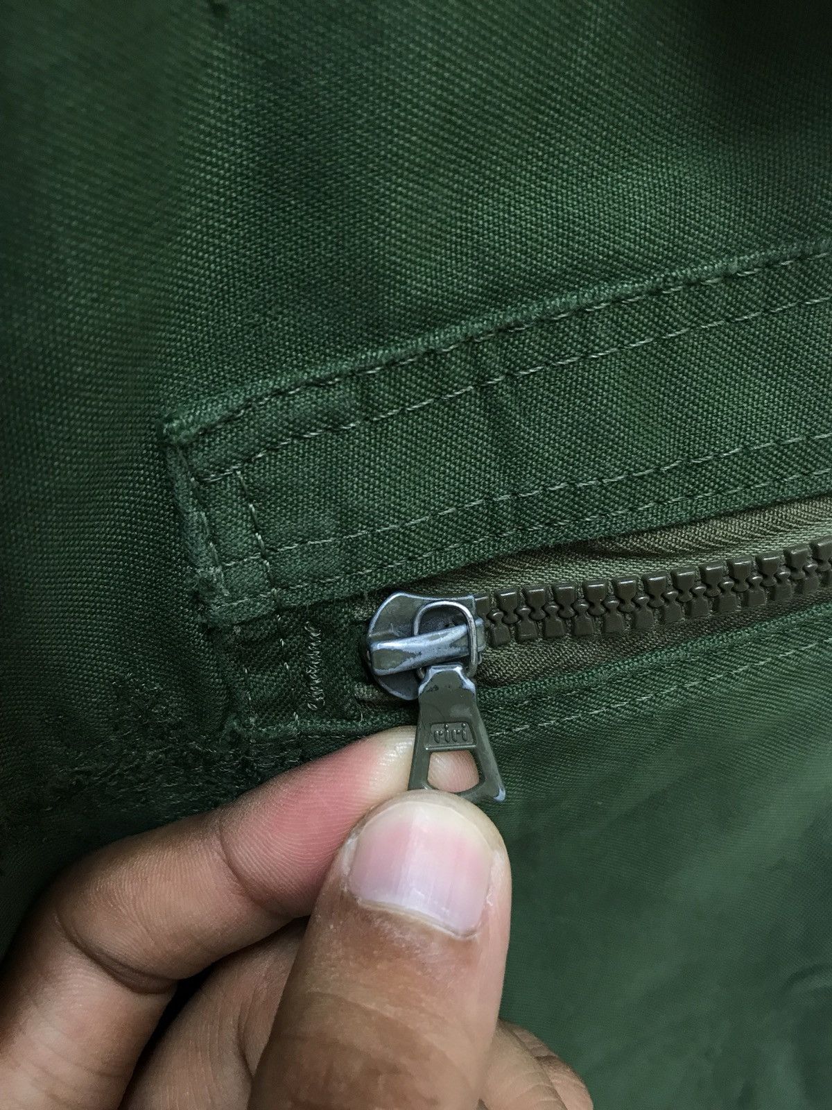 Vintage 🛩European Military Cargo Pant Vintage Bondage Zipper Size US 29 - 16 Thumbnail