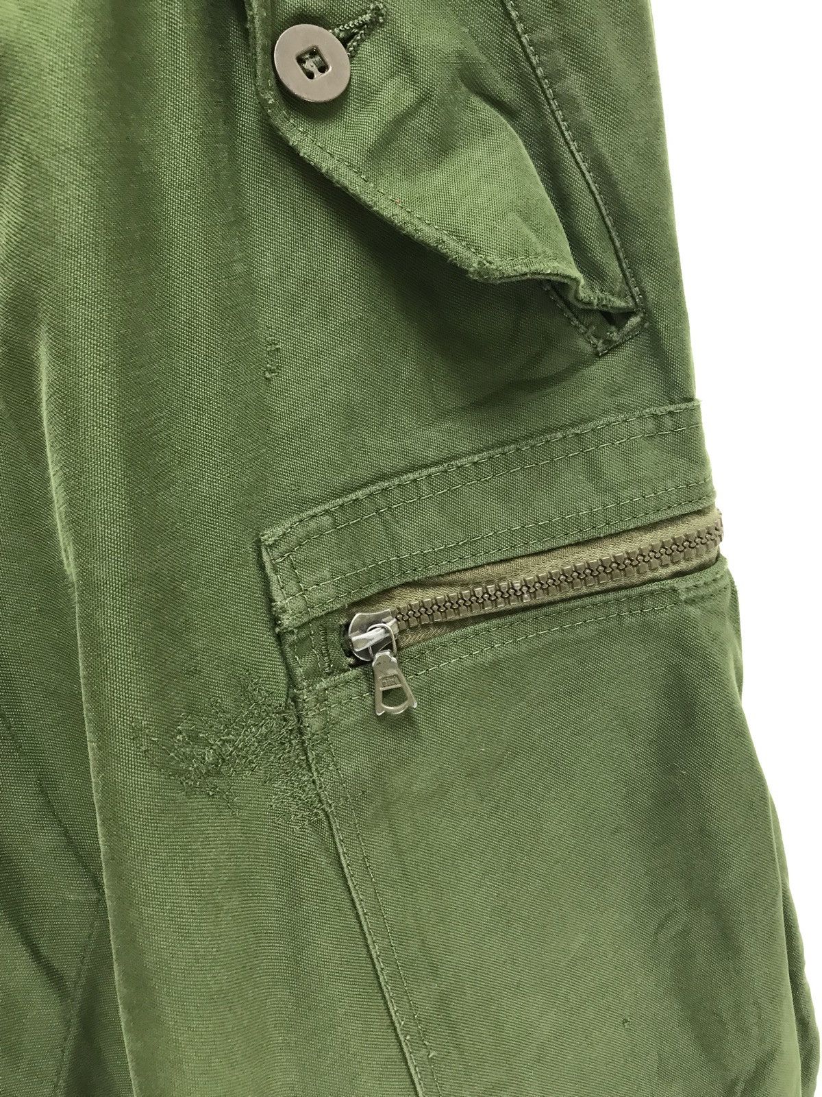 Vintage 🛩European Military Cargo Pant Vintage Bondage Zipper Size US 29 - 14 Thumbnail