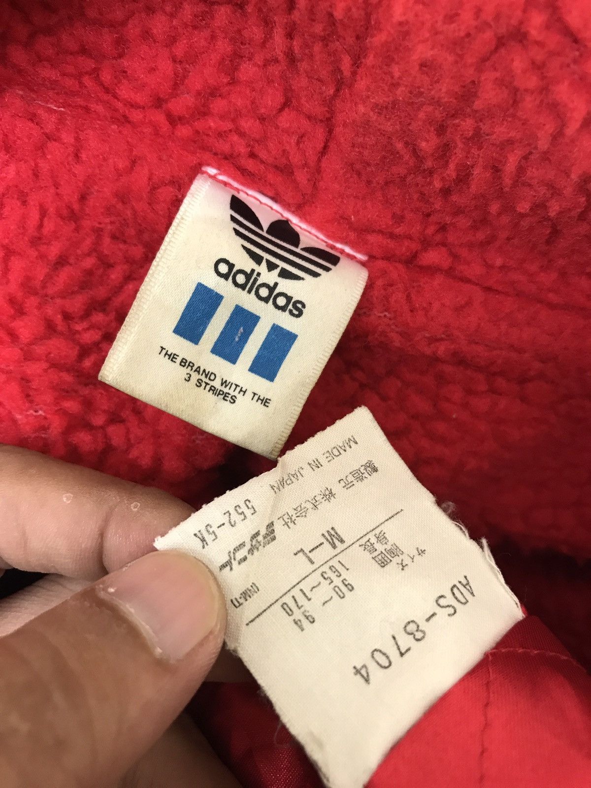 Adidas Adidas Trefoil Hoodie Sweater Vintage 90s Multi Colour Size US L / EU 52-54 / 3 - 6 Thumbnail