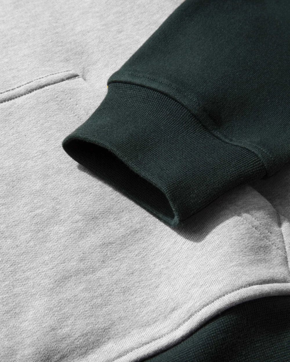 Noah x Adidas Core Logo Raglan Hoodie in Gray/Yel/Grn - XL