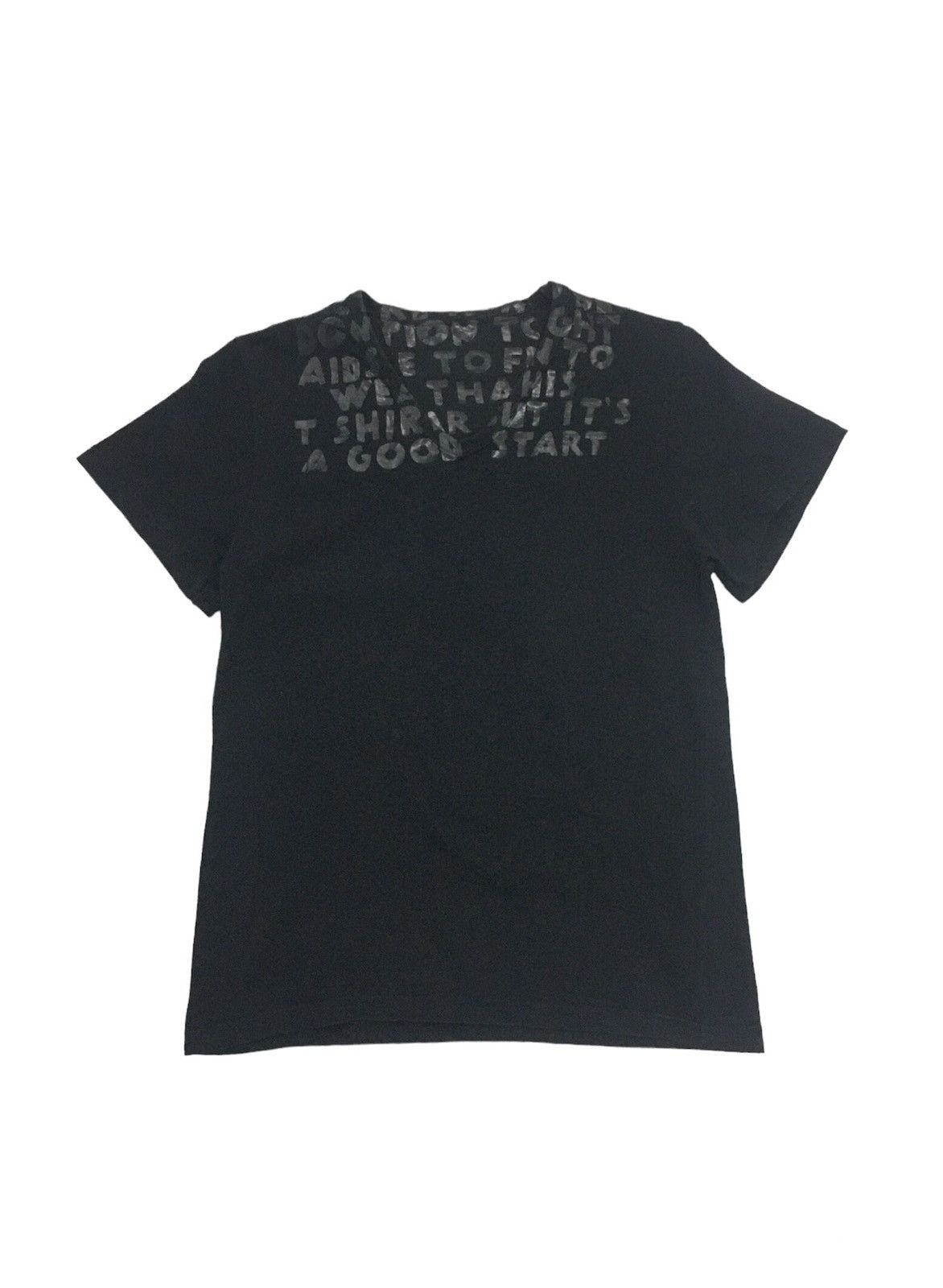 image of Maison Margiela Martin Margiela Aids Awareness Tee in Dark Navy, Men's (Size Small)
